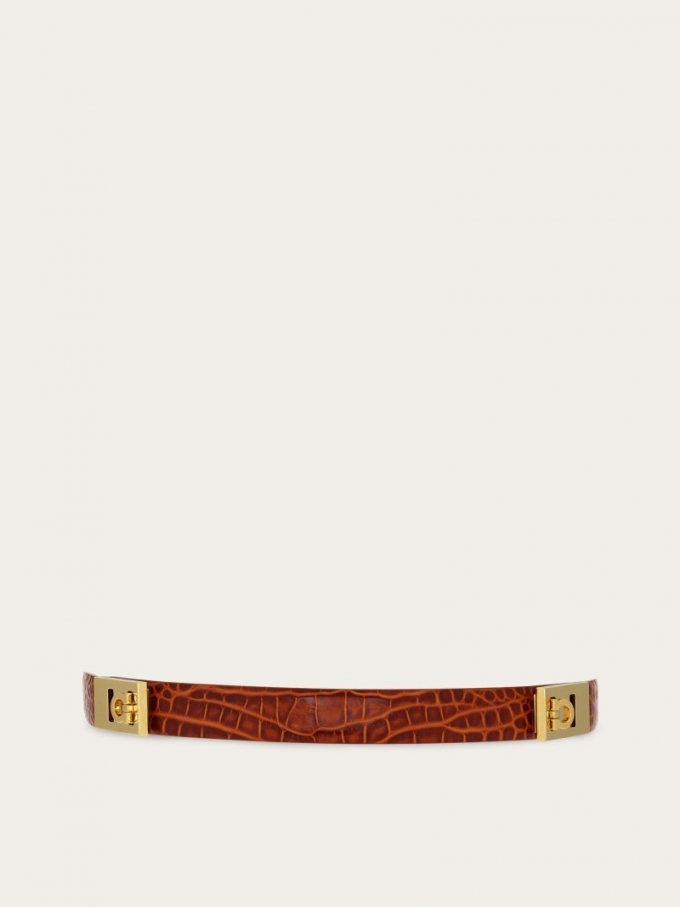 Ferragamo | Women's Extendable Hug Belt - Cognac