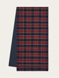 Ferragamo | Men's Tartan Wool Scarf - Navy Blue/Bottle Green