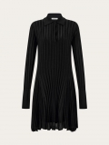 Ferragamo | Women's Ribbed Skater Dress - Black