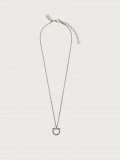 Ferragamo | Women's Gancini Crystals Necklace - Silver (L)