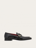 Ferragamo | Men's Moccasin With Gancini Ornament - Black