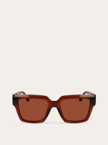 Ferragamo | Women's Sunglasses - Transparent Brown/Brown