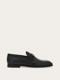 Ferragamo | Men's Moccasin With Gancini Ornament - Black