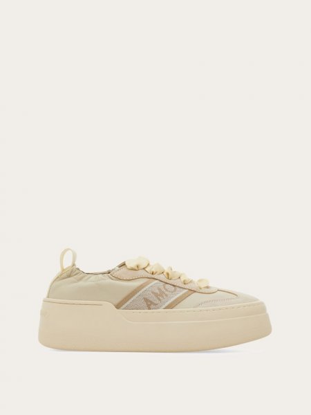 Ferragamo | Women's Wedge Sneaker - Mascarpone