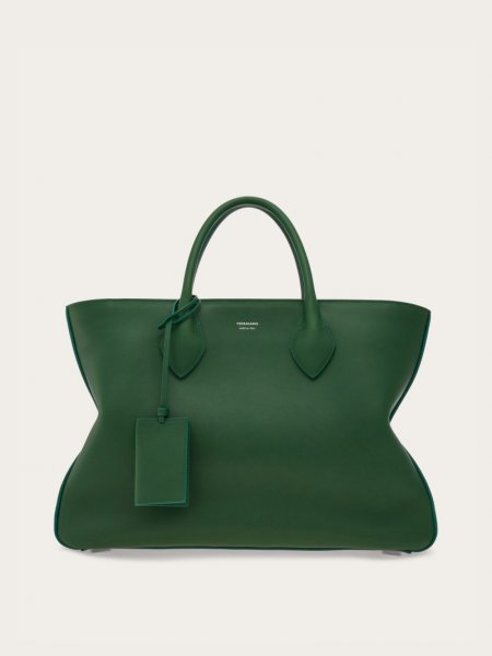 Ferragamo | Men's Tote Bag - Forest Green