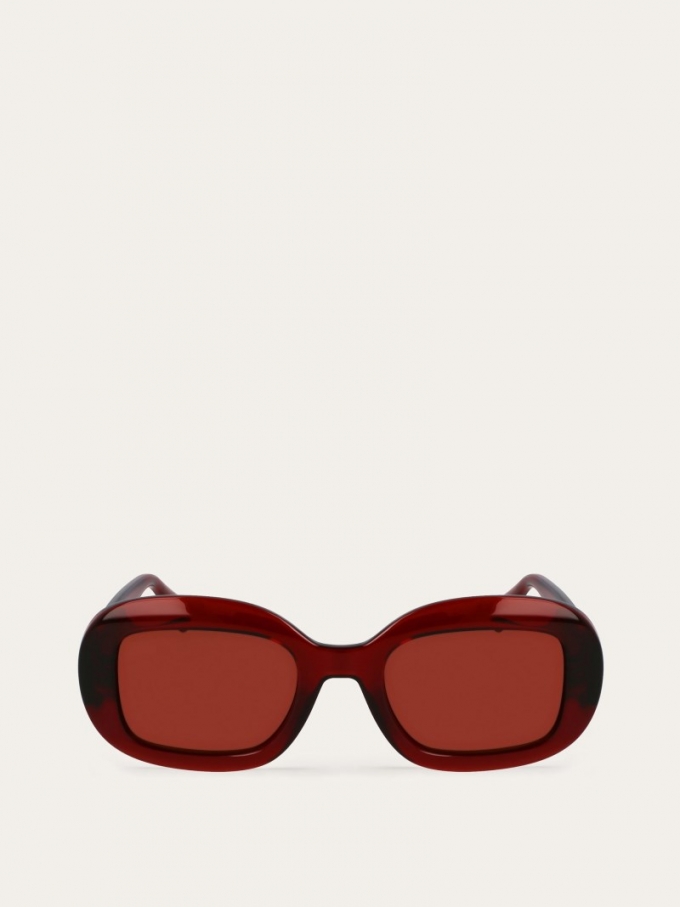 Ferragamo | Women's Sunglasses - Rust/Brown