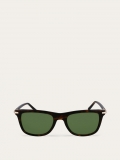 Ferragamo | Men's Sunglasses - Dark Tortoiseshell/Green