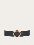 Ferragamo | Women's Reversible Gancini Belt - Black/Testa Di Moro