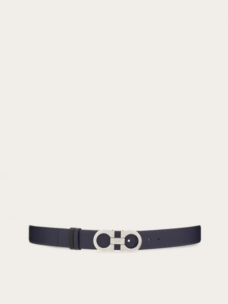 Ferragamo | Women's Reversible And Adjustable Gancini Belt - Myrtle/Black