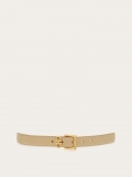 Ferragamo | Women's Double Gancini Fixed Belt - Stone