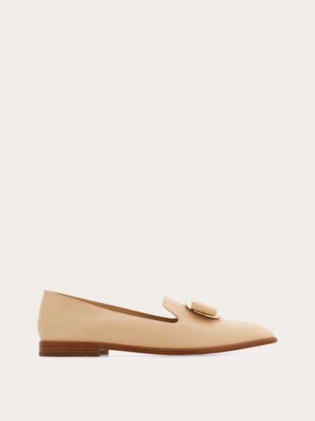 Ferragamo | Women's New Vara Plate Loafer - Nude