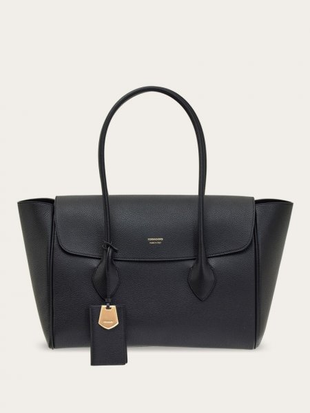 Ferragamo | Women's East-West Tote Bag - Black