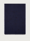 Ferragamo | Women's Gancini Stole - Navy Blue