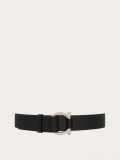 Ferragamo | Men's Fixed Belt With Gancini Buckle - Black