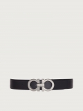 Ferragamo | Men's Reversible And Adjustable Gancini Belt - Black