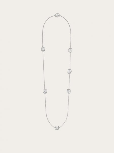 Ferragamo | Women's Vara Long Necklace - Silver