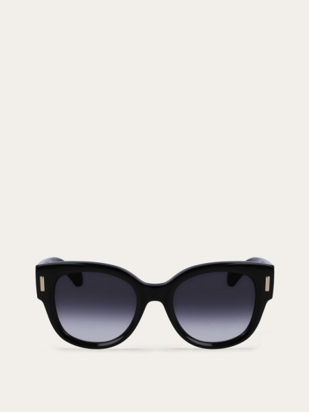 Ferragamo | Women's Sunglasses - Black/Gradient Grey