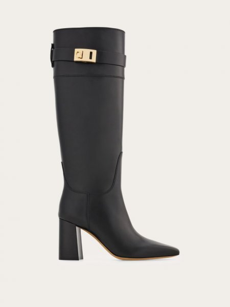 Ferragamo | Women's Hug Buckle Boot - Black