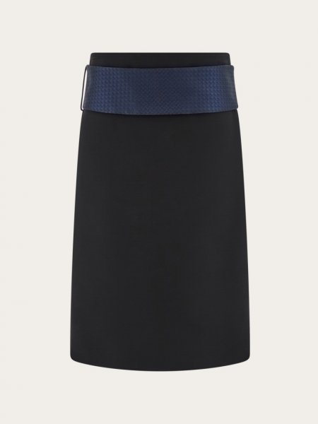 Ferragamo | Women's Belted Skirt - Black