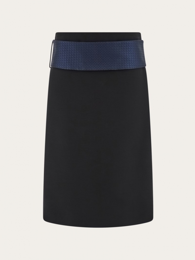 Ferragamo | Women's Belted Skirt - Black