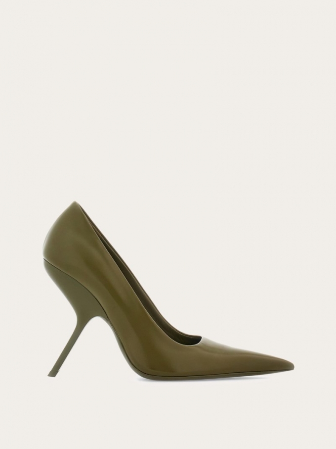 Ferragamo | Women's Eva Pump - Olive Green