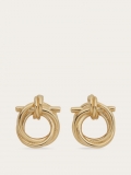 Ferragamo | Women's Twisted Gancini Earrings - Gold