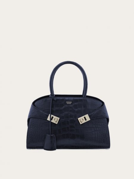 Ferragamo | Women's Hug Handbag - Navy Blue