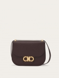 Ferragamo | Women's Double Gancini Crossbody Bag - Oxblood