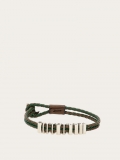 Ferragamo | Men's Bracelet - Mis 19 - Green/Clay