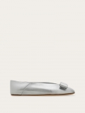 Ferragamo | Women's Vara Bow Ballet Flat - Silver