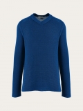 Ferragamo | Men's V-Neck Sweater - Teal Blue