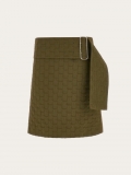 Ferragamo | Women's Monogram Skirt - Olive Green