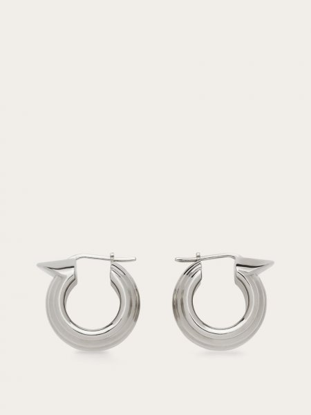 Ferragamo | Women's Gancini Earrings - Palladium