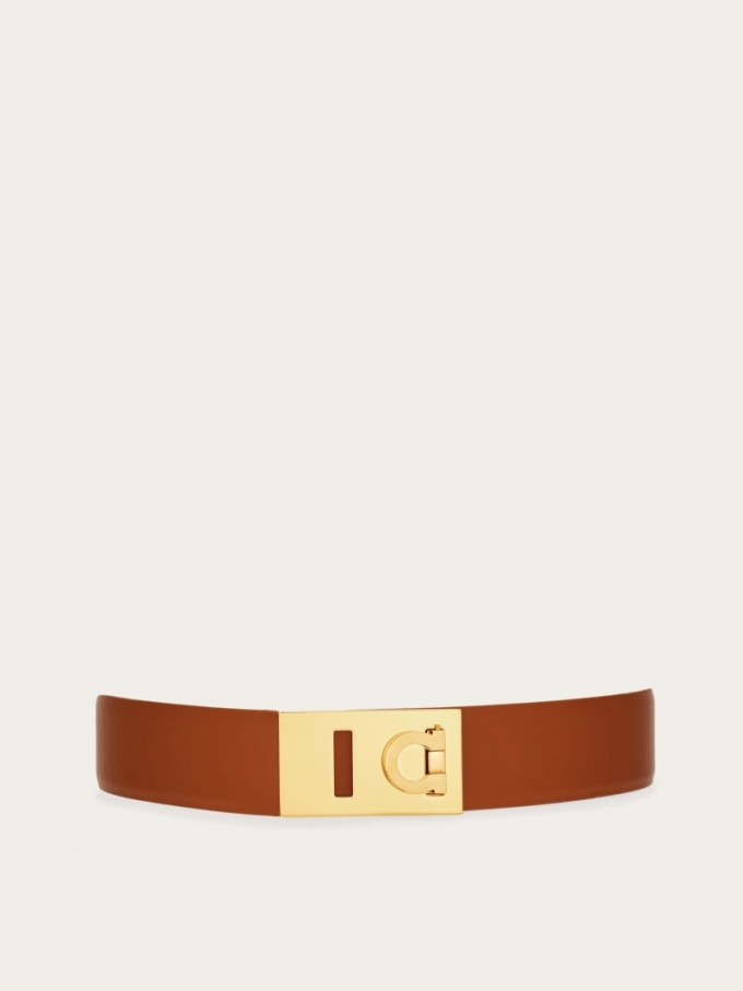 Ferragamo | Women's Adjustable Hug Belt - Cognac