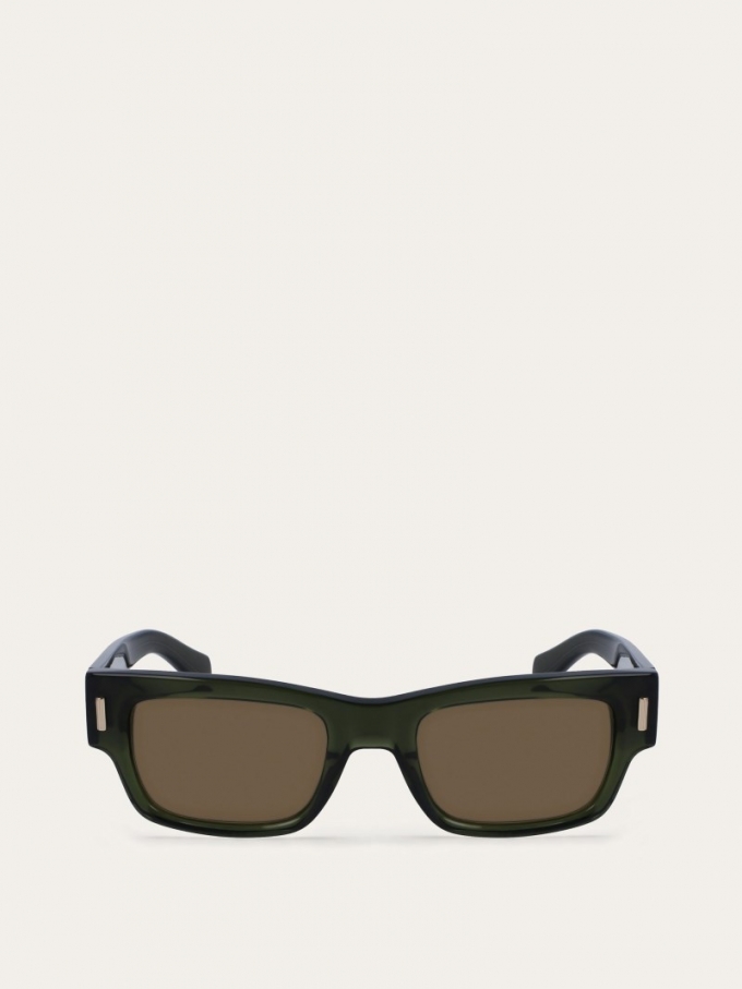 Ferragamo | Men's Sunglasses - Gold/Brown