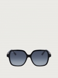 Ferragamo | Women's Sunglasses - Black/Gradient Blue