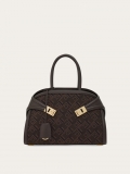 Ferragamo | Women's Hug Monogram Handbag - Espresso