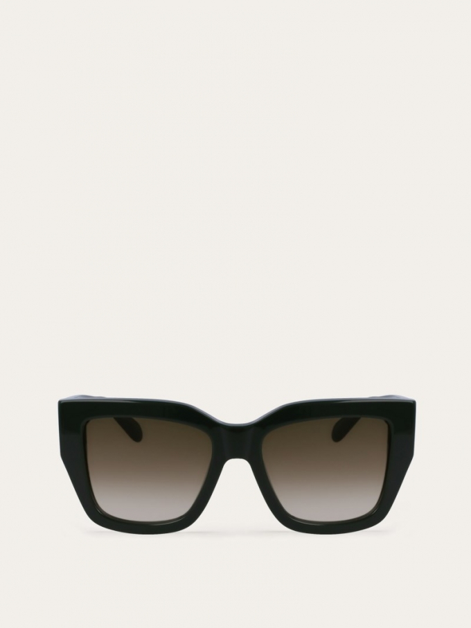 Ferragamo | Women's Sunglasses - Dark Green