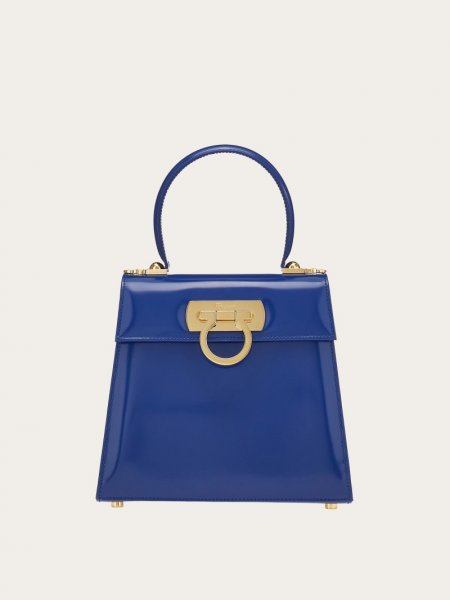 Ferragamo | Women's Iconic Top Handle - Midnight Blue