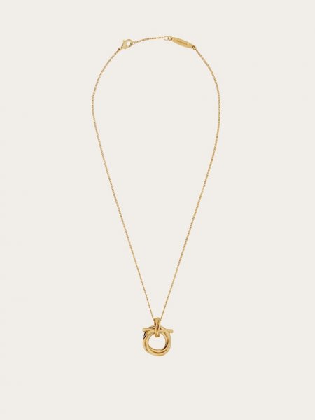 Ferragamo | Women's Gancini Pendant Necklace - Gold