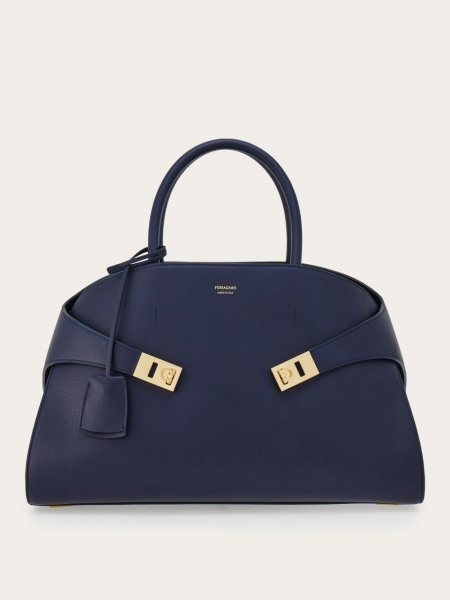 Ferragamo | Women's Hug Handbag - Midnight Blue