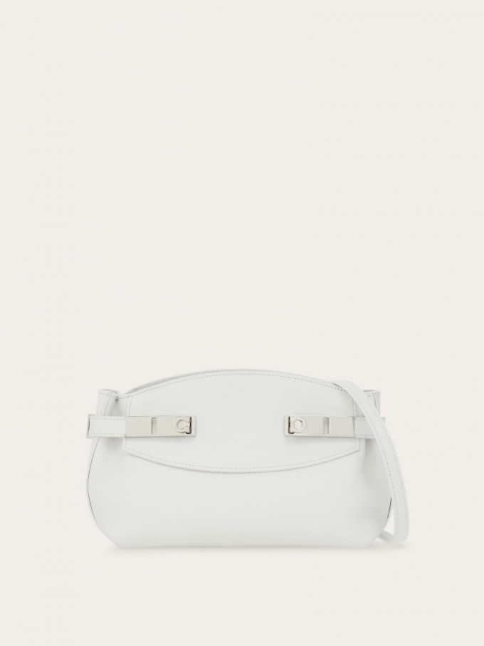 Ferragamo | Women's Hug Soft Crossbody Bag - Optic White