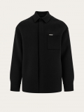 Ferragamo | Men's Cashmere-Blend Overshirt - Black