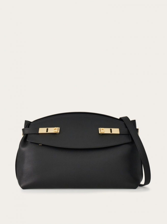 Ferragamo | Women's Hug Soft Crossbody Bag - Black