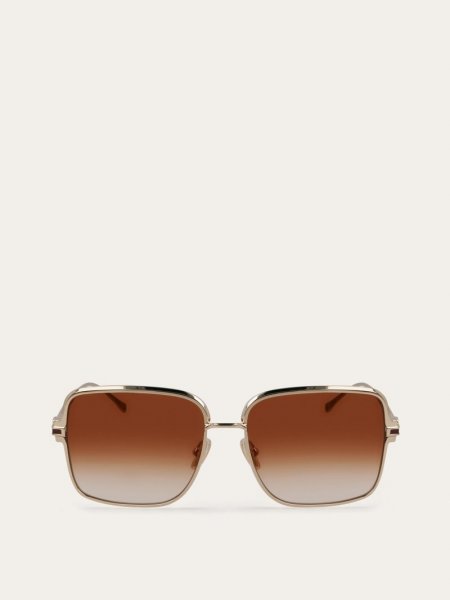 Ferragamo | Women's Sunglasses - Gold/Honey