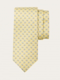 Ferragamo | Men's Football Print Silk Tie - Yellow