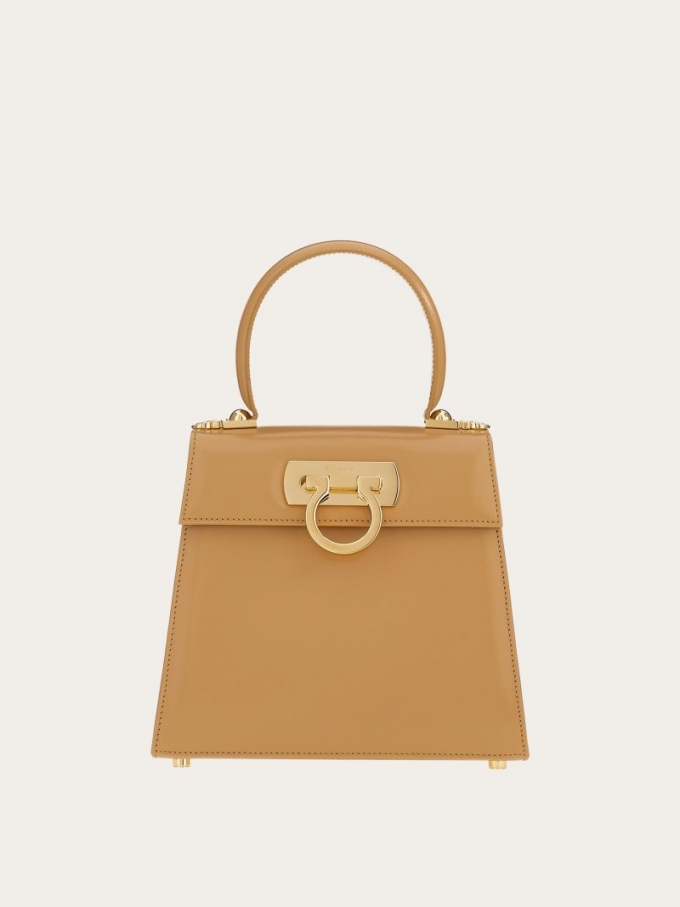 Ferragamo | Women's Iconic Top Handle - Camel