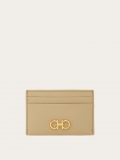 Ferragamo | Women's Gancini Credit Card Holder - Stone