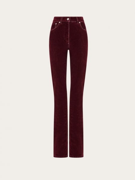 Ferragamo | Women's Five Pocket Trouser - Oxblood