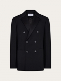 Ferragamo | Men's Double Breasted Blazer - Black